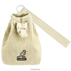 accessoires 8800Z1245 Kangol beige uniseks corduroy mini bucket bag sleutelhanger