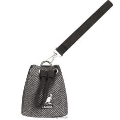 accessoires 8800Z1256 Kangol grijs uniseks visgraat mini pouch charme