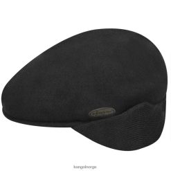 accessoires 8800Z148 Kangol zwart uniseks wol 504 oorflap