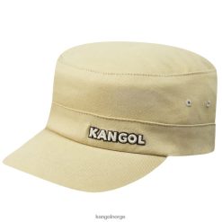 accessoires 8800Z258 Kangol beige uniseks legerpet van katoenen keperstof