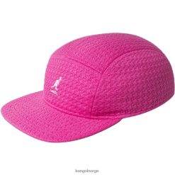 accessoires 8800Z357 Kangol zwart uniseks reliëf kap met 5 panelen