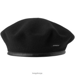 accessoires 8800Z430 Kangol zwart uniseks montyâ® wollen baret
