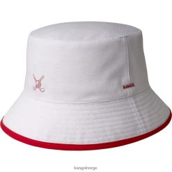 accessoires 8800Z469 Kangol wit rood uniseks omkeerbare golfemmer