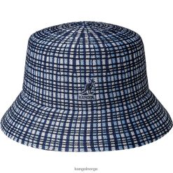 accessoires 8800Z481 Kangol blauwe plaid uniseks prep geruite emmer