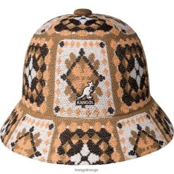 accessoires 8800Z491 Kangol bruin multi uniseks kunstnijverheid informeel
