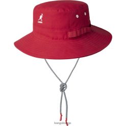 accessoires 8800Z501 Kangol rood uniseks utility cords jungle hoed