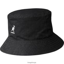 accessoires 8800Z517 Kangol zwart uniseks ripstop essentiële rev emmer