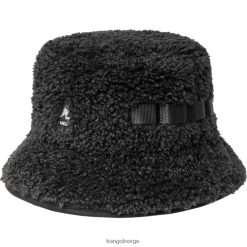 accessoires 8800Z553 Kangol zwart uniseks emmer van imitatie schapenvacht