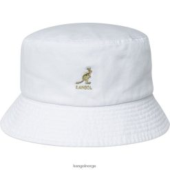 accessoires 8800Z583 Kangol wit uniseks gewassen vissershoed