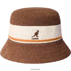 accessoires 8800Z643 Kangol mahonie uniseks emmer met bermudastreep