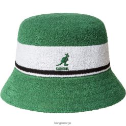 accessoires 8800Z648 Kangol graszoden groen uniseks emmer met bermudastreep