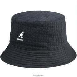 accessoires 8800Z674 Kangol zwart uniseks reliëf omkeerbare emmer