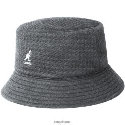 accessoires 8800Z675 Kangol houtskool/zwart uniseks reliëf omkeerbare emmer