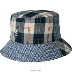 accessoires 8800Z682 Kangol mykonos blauw uniseks geruite mash-up emmer