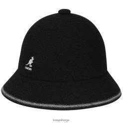 accessoires 8800Z739 Kangol zwart/gebroken wit uniseks streep casual