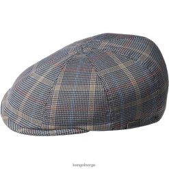 accessoires 8800Z774 Kangol grijze plaid uniseks patroon flexfit pet