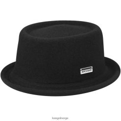 accessoires 8800Z798 Kangol zwart uniseks wollen mowbray