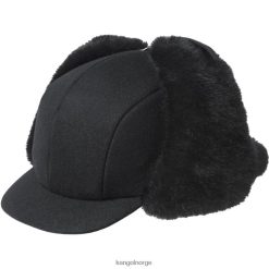 accessoires 8800Z860 Kangol zwart uniseks wol vliegenier