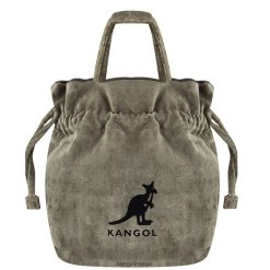 accessoires 8800Z991 Kangol bruin uniseks fluwelen tas met trekkoord