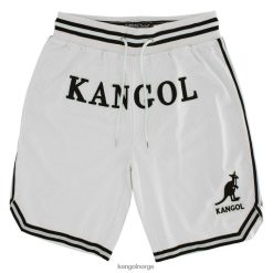broek 8800Z1012 Kangol wit uniseks basketbalshorts voor wedstrijddagen