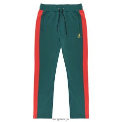 broek 8800Z1041 Kangol smaragd/rood uniseks retro trainingsbroek