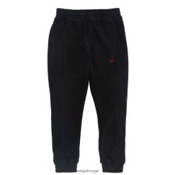 broek 8800Z1083 Kangol pikzwart uniseks fleece joggingbroek