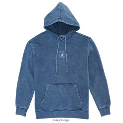kleding 8800Z1092 Kangol denim wassing uniseks acid trip geborduurde hoodie