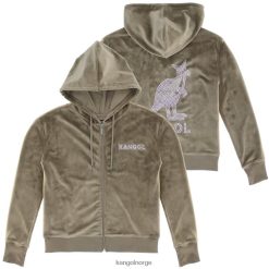 kleding 8800Z1139 Kangol morille vrouwen hoodie met rits van velours kristal