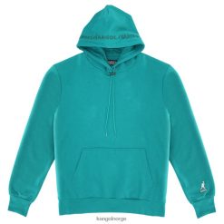 kleding 8800Z1148 Kangol smaragd Heren geborduurde hoodie
