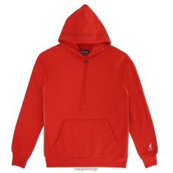 kleding 8800Z1149 Kangol rood Heren geborduurde hoodie