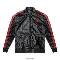 kleding 8800Z1160 Kangol zwarte schoonheid Heren veganistisch leren trainingsjack