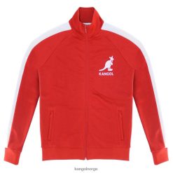 kleding 8800Z1162 Kangol paardensport rood Heren Frans badstof trainingsjack