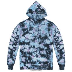 kleding 8800Z1176 Kangol ijsblauw Heren tie-dye hoodie