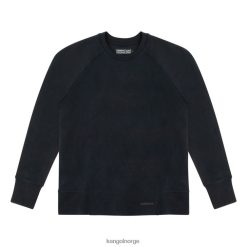 kleding 8800Z1189 Kangol zwart antraciet uniseks perfecte crew-trui