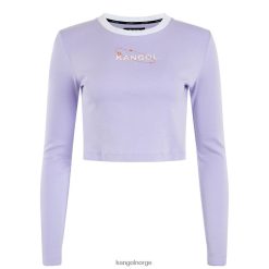 kleding 8800Z1200 Kangol lavendel uniseks orbitaal T-shirt met lange mouwen
