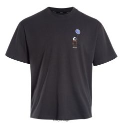 kleding 8800Z1206 Kangol ebbehout uniseks space man grafisch T-shirt