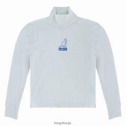 kleding 8800Z1212 Kangol wit uniseks folie T-shirt met lange mouwen