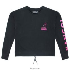 kleding 8800Z1219 Kangol zwart uniseks folie gewas popover