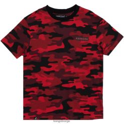 kleding 8800Z1222 Kangol rode camouflage uniseks camouflage t-shirt