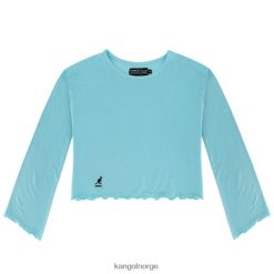 kleding 8800Z1226 Kangol tanager turkoois vrouwen gegolfde crop top